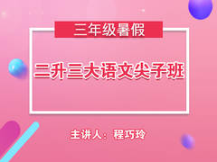 二升三大语文尖子班(暑假)