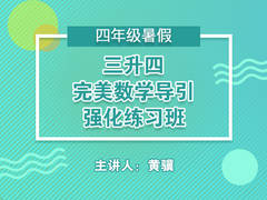 三升四完美数学导引强化练习班(暑假)