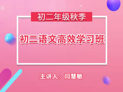 初二语文高效学习班