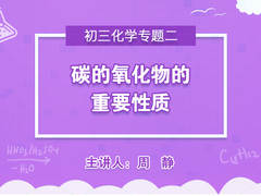 【中学营养课】初三化学专题二碳的氧化物的重要性质